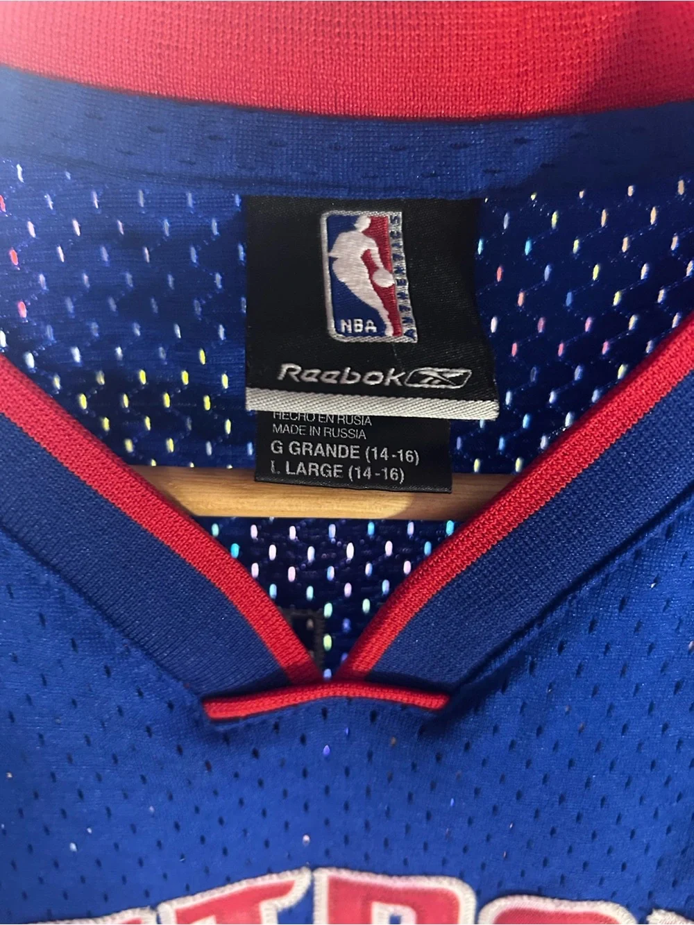 Detroit Pistons Ben Wallace Jersey